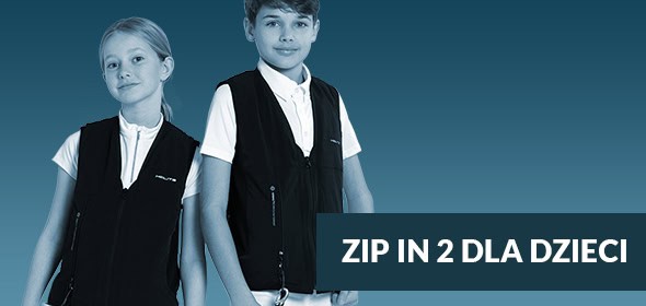 Kamizelka z poduszką powietrzną zip in 2 dla dzieci